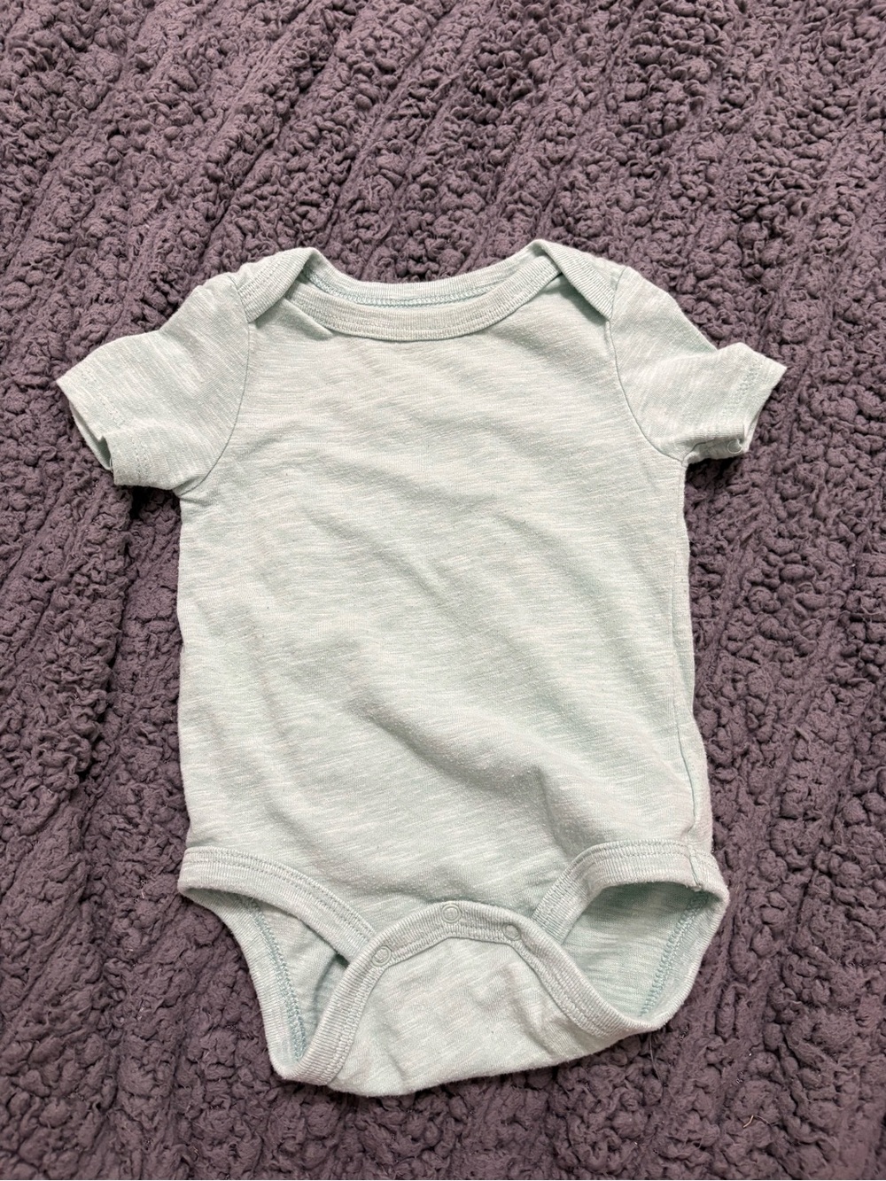 CHEROKEE | Light Mint Green Short Sleeve Onesie